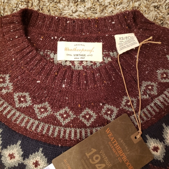 Weatherproof Vintage Ladies' Fairisle Sweater - Picture 10 of 11